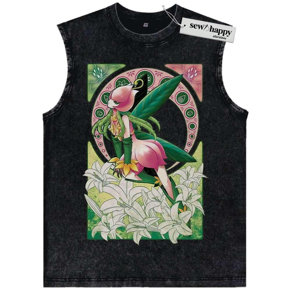 Wash Tank Top Lillymon Tank Top, Digimon Adventure Tank Top, Anime Tank Top, Vintage Tank Top
