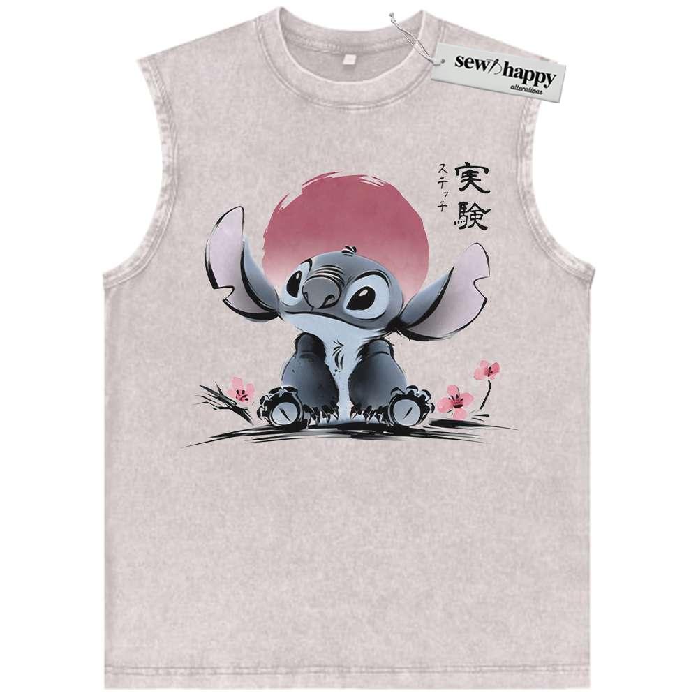 Wash Tank Top Lilo and Stitch Tank Top, Animated Tank Top, Vintage Tank Top