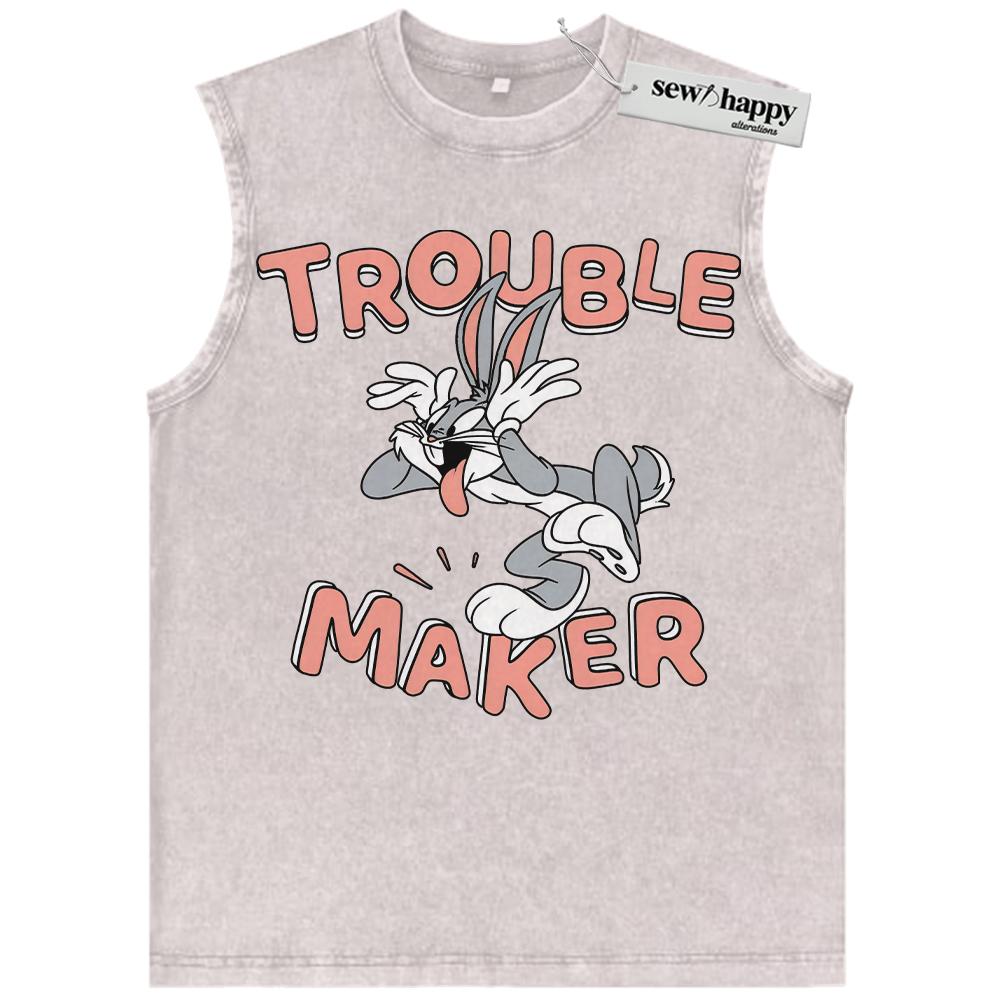 Wash Tank Top Looney Tunes Tank Top, Animated Tank Top, Vintage Tank Top