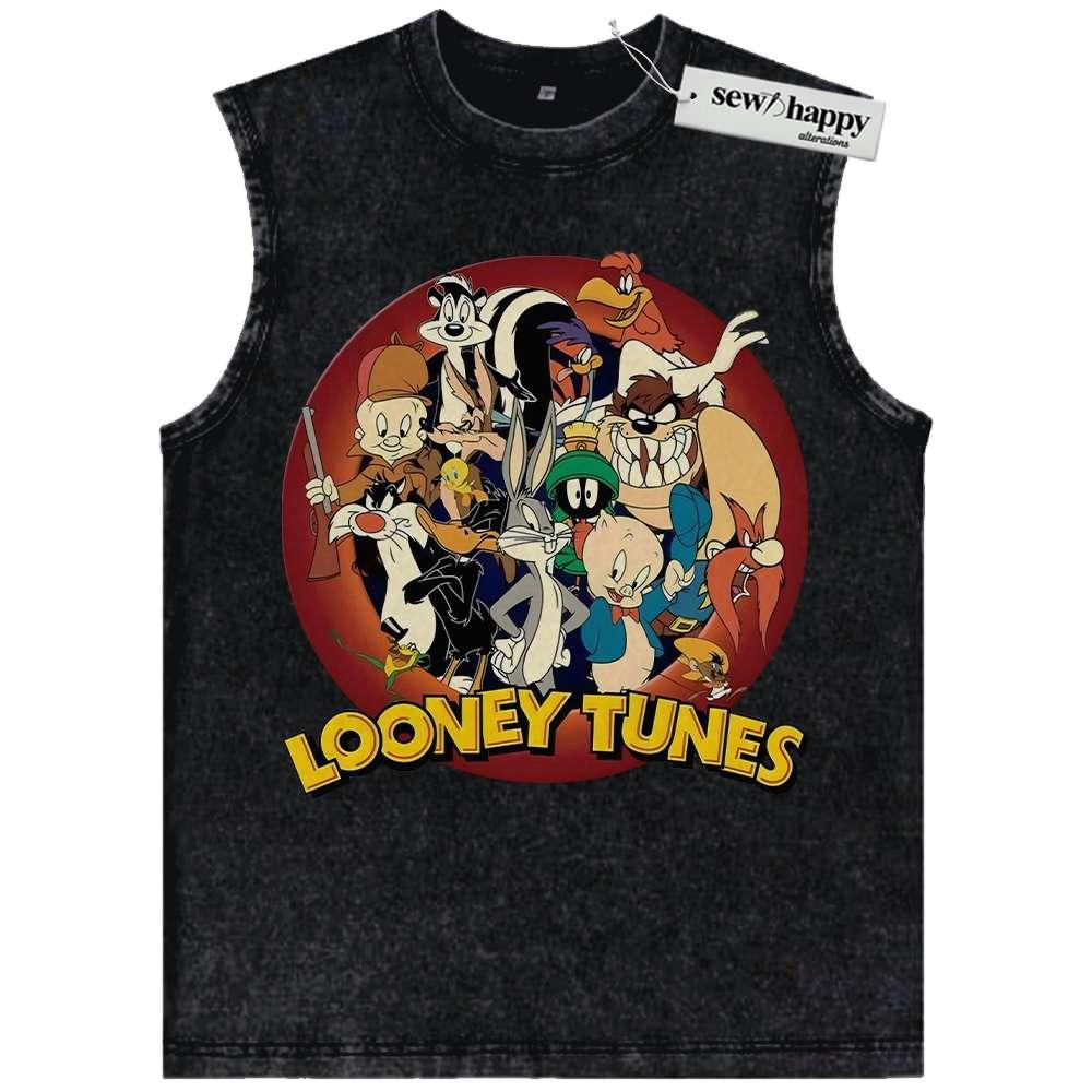 Wash Tank Top Looney Tunes Tank Top, Animated Tank Top, Vintage Tank Top