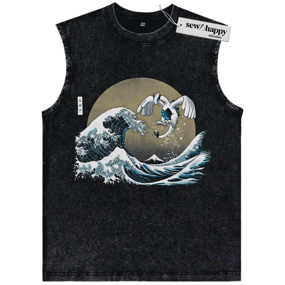 Wash Tank Top Lugia Tank Top, Pokemon Tank Top, Anime Tank Top, Vintage Tank Top