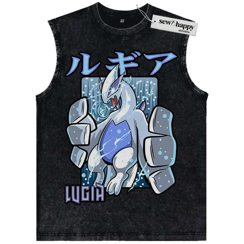 Wash Tank Top Lugia Tank Top, Pokemon Tank Top, PKM Tank Top, Anime Tank Top, Vintage Tank Top
