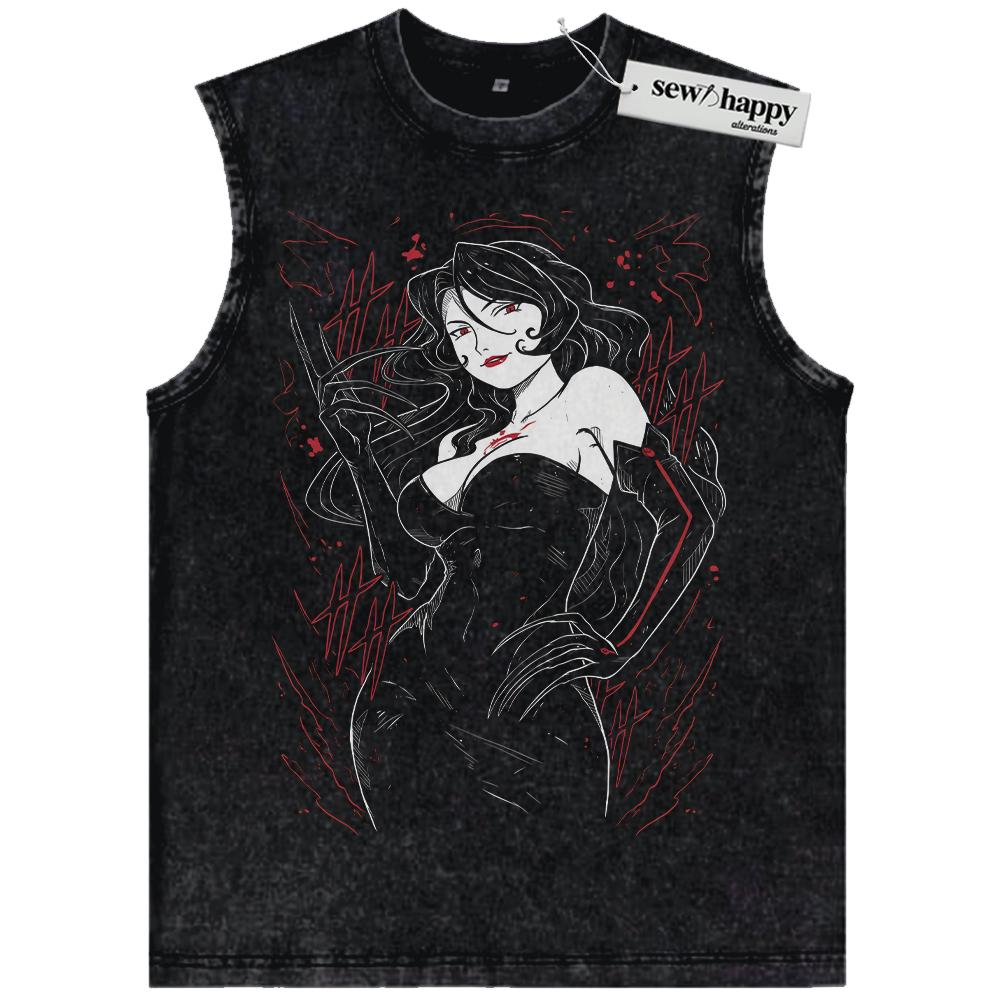 Wash Tank Top Lust Tank Top, Fullmetal Alchemist Tank Top, Anime Tank Top, Vintage Tank Top