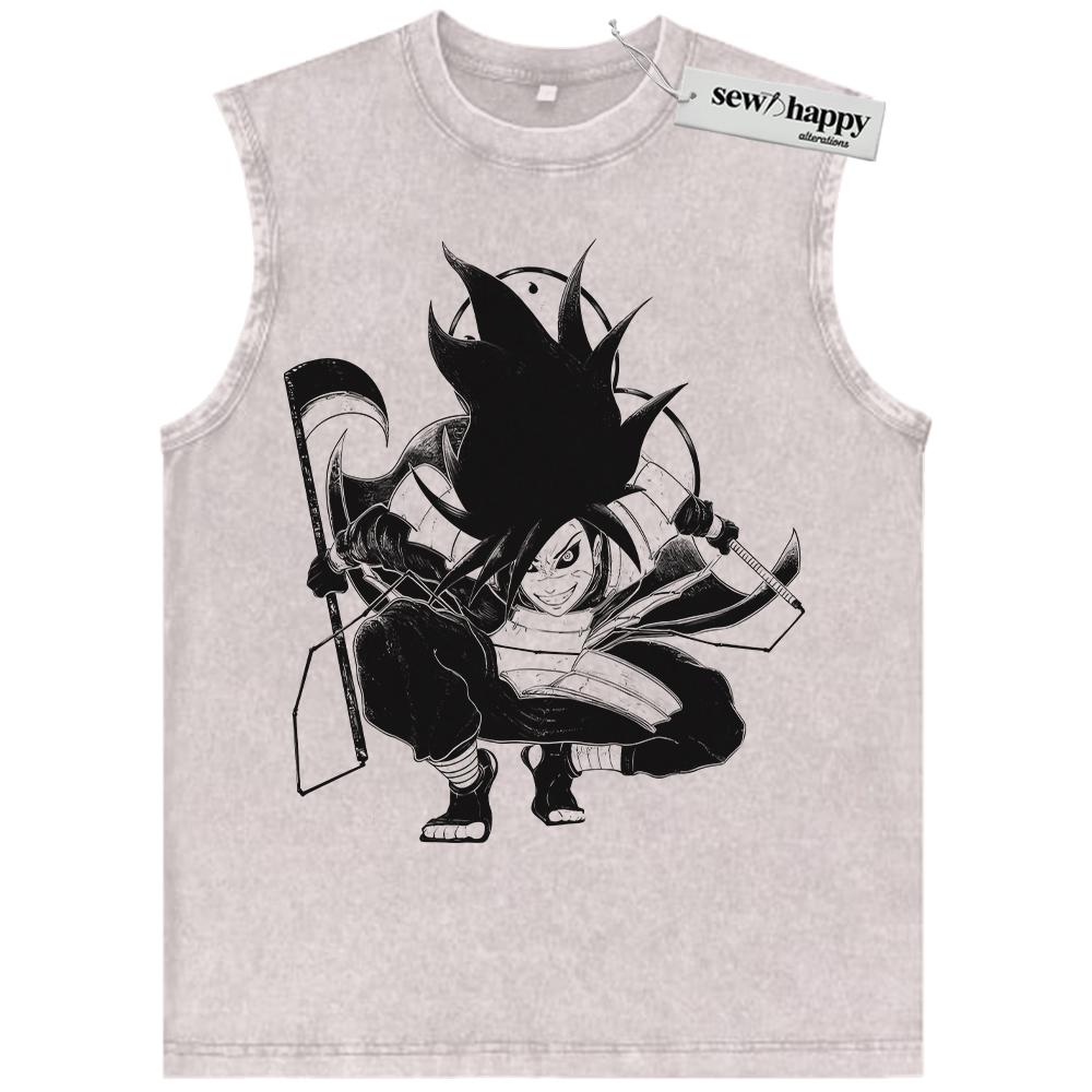 Wash Tank Top Madara Uchiha Tank Top, Naruto Tank Top, Anime Tank Top, Vintage Tank Top