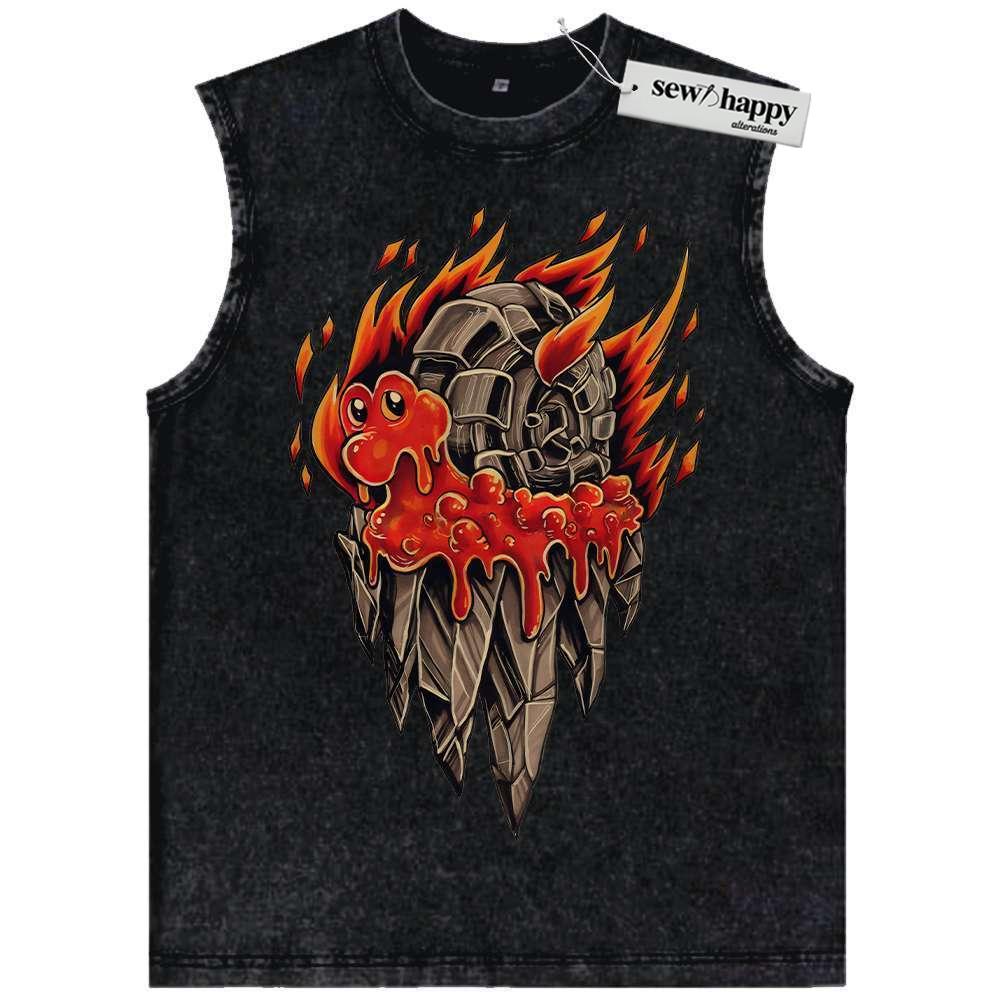 Wash Tank Top Magcargo Tank Top, Pokemon Tank Top, Anime Tank Top, Vintage Tank Top