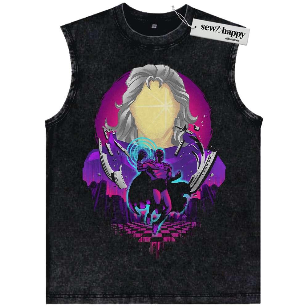 Wash Tank Top Magneto Tank Top, Marvel Comics Tank Top, Vintage Tank Top