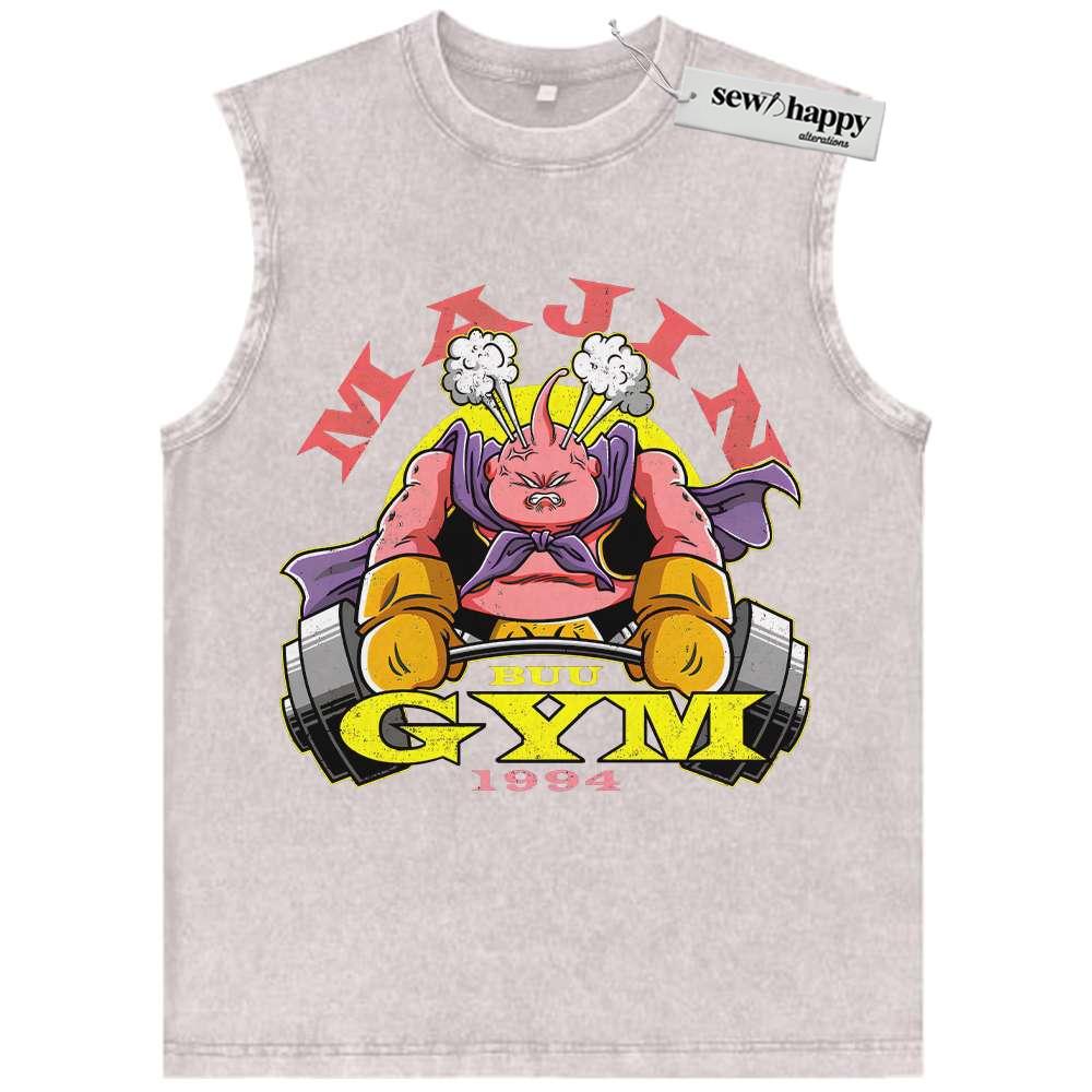 Wash Tank Top Majin Buu Tank Top, Dragon Ball Z Tank Top, DBZ Tank Top, Anime Tank Top, Vintage Tank Top