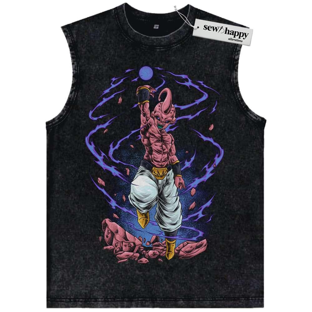 Wash Tank Top Majin Buu Tank Top, Tank Top, Dragon Ball Z Tank Top, DBZ Tank Top, Anime Tank Top, Vintage Tank Top