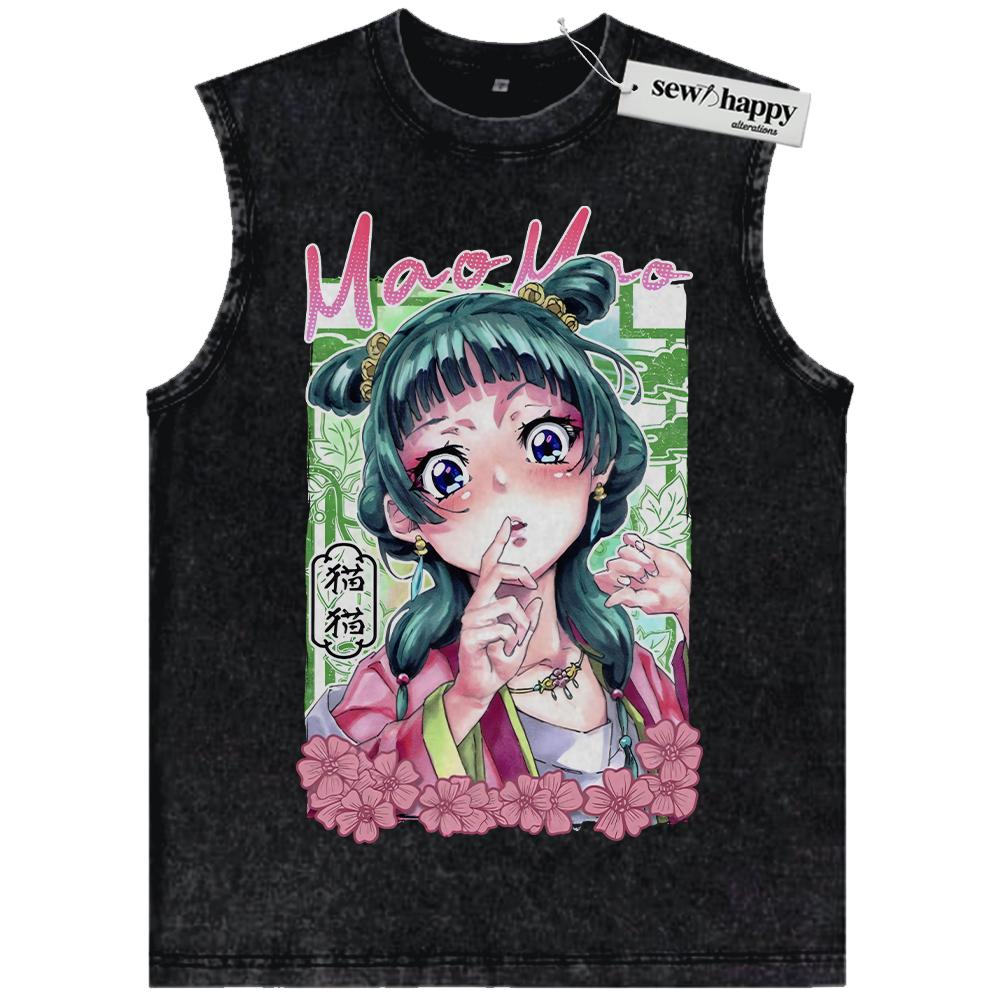 Wash Tank Top Maomao Tank Top, The Apothecary Diaries Tank Top, Anime Tank Top, Vintage Tank Top