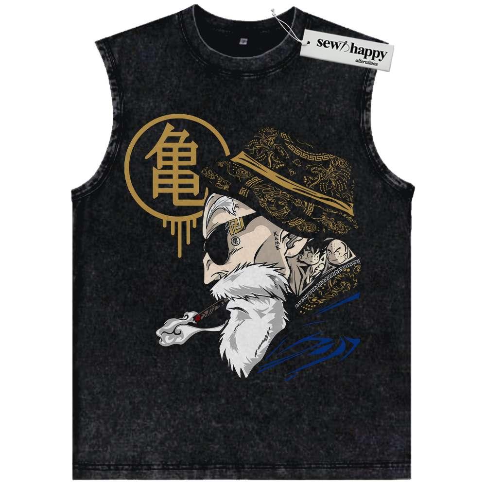 Wash Tank Top Master Roshi Tank Top, Dragon Ball Tank Top, Anime Tank Top, Vintage Tank Top