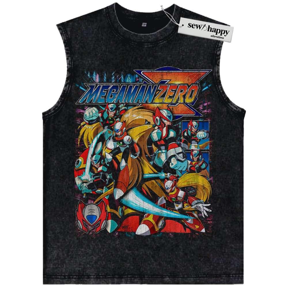 Wash Tank Top Mega Man Zero Tank Top, Game Tank Top, Vintage Tank Top