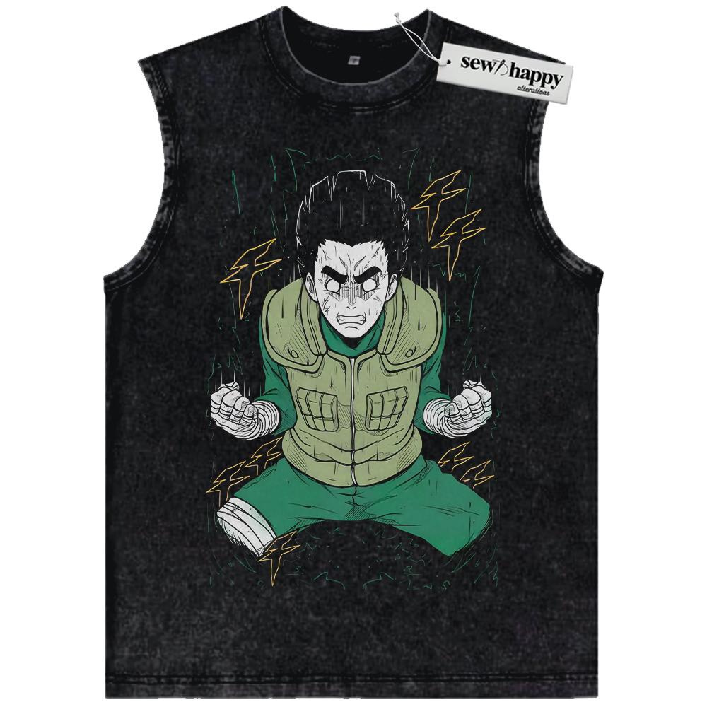 Wash Tank Top Megumi Fushiguro Tank Top, Mahoraga Tank Top, Jujutsu Kaisen Tank Top, Anime Tank Top, Vintage Tank Top