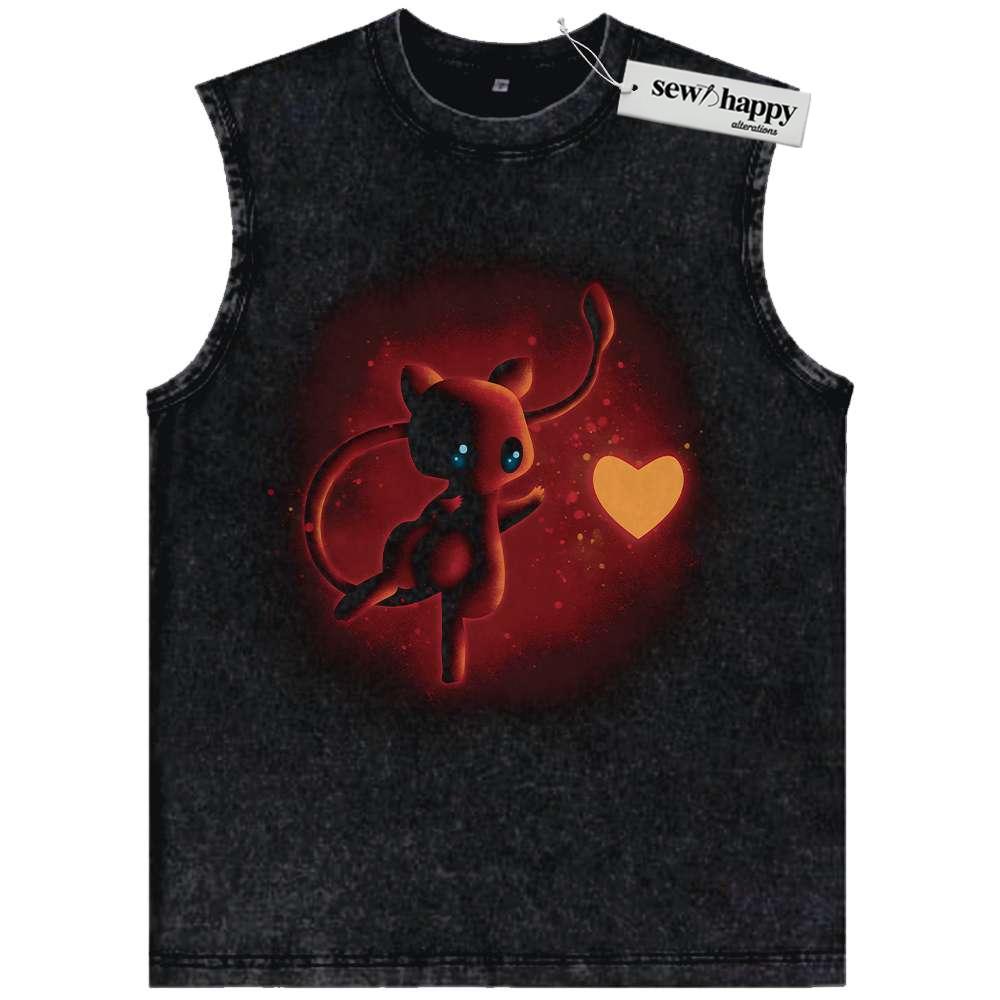 Wash Tank Top Mew Tank Top, Pokemon Tank Top, Anime Tank Top, Vintage Tank Top