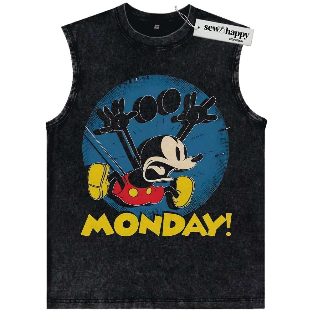 Wash Tank Top Mickey Mouse Tank Top, Animated Tank Top, Vintage Tank Top