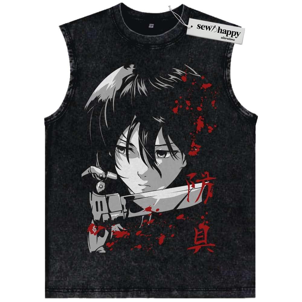 Wash Tank Top Mikasa Ackerman Tank Top, Attack On Titan Tank Top, AOT Tank Top, Anime Tank Top, Vintage Tank Top