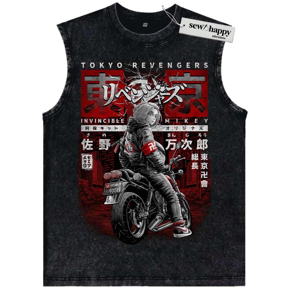 Wash Tank Top Mikey Tank Top, Tokyo Revengers Tank Top, Anime Tank Top, Vintage Tank Top