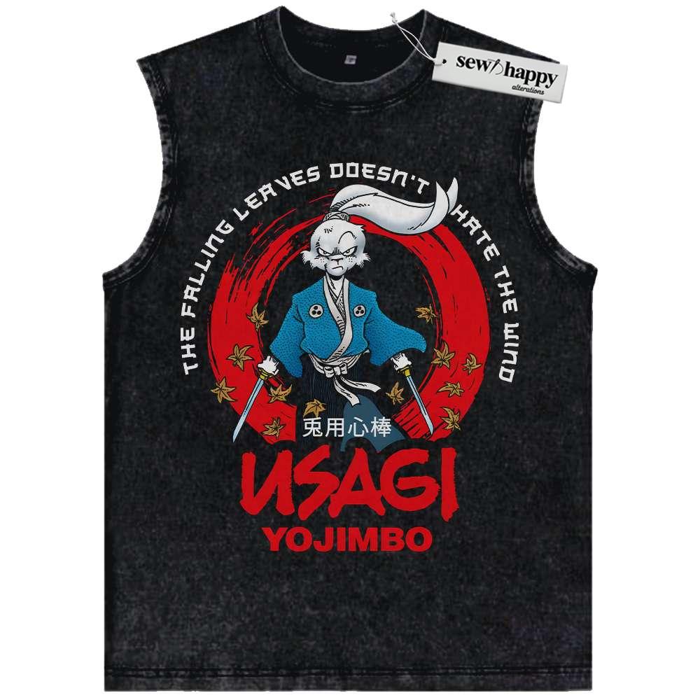 Wash Tank Top Miyamoto Usagi Tank Top, Usagi Yojimbo Tank Top, Animated Tank Top, Vintage Tank Top