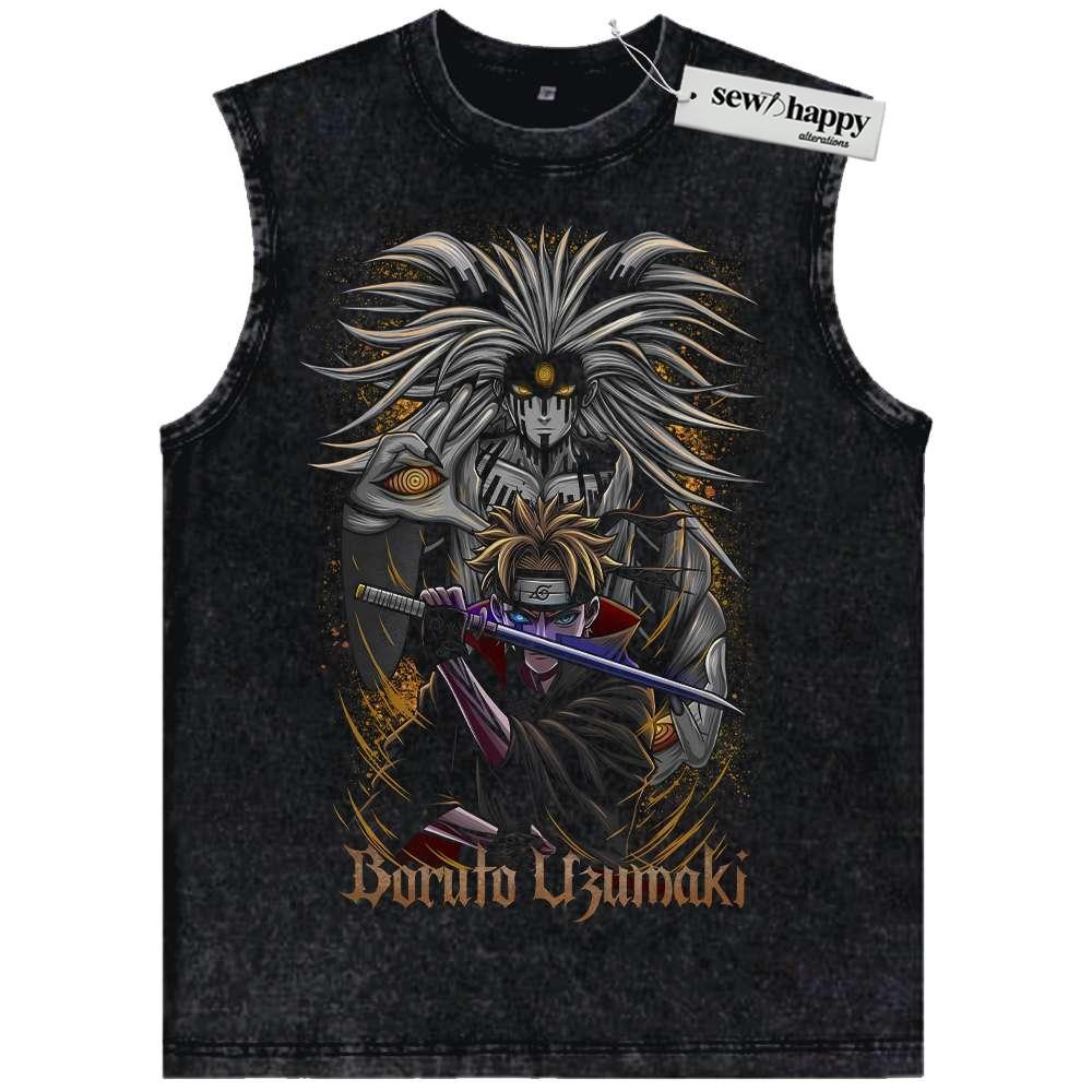 Wash Tank Top Momoshiki Tank Top, Boruto Tank Top, Naruto Tank Top, Anime Tank Top, Vintage Tank Top