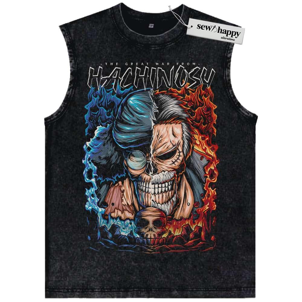 Wash Tank Top Monkey D Garp Tank Top, Kuzan Tank Top, Aokiji Tank Top, One Piece Tank Top, Anime Tank Top, Vintage Tank Top