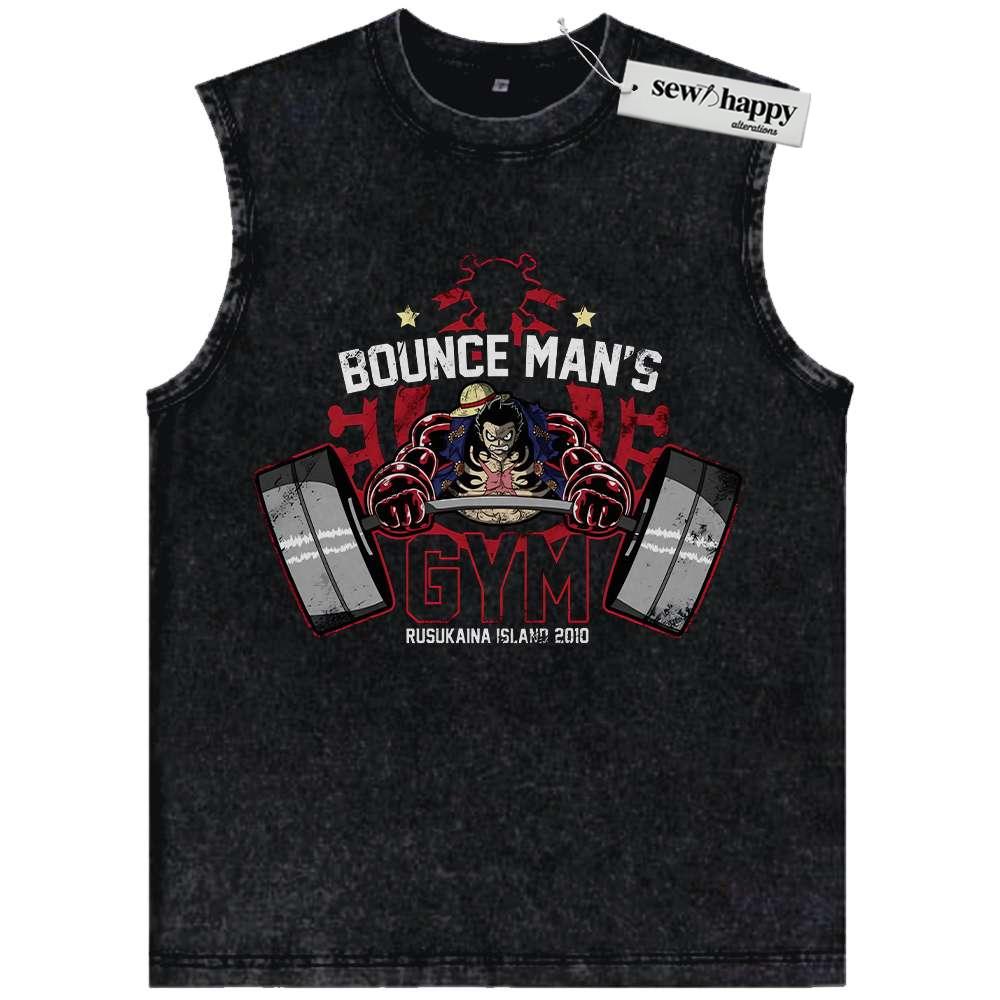 Wash Tank Top Monkey D Luffy Tank Top, One Piece Tank Top, Anime Tank Top, Vintage Tank Top
