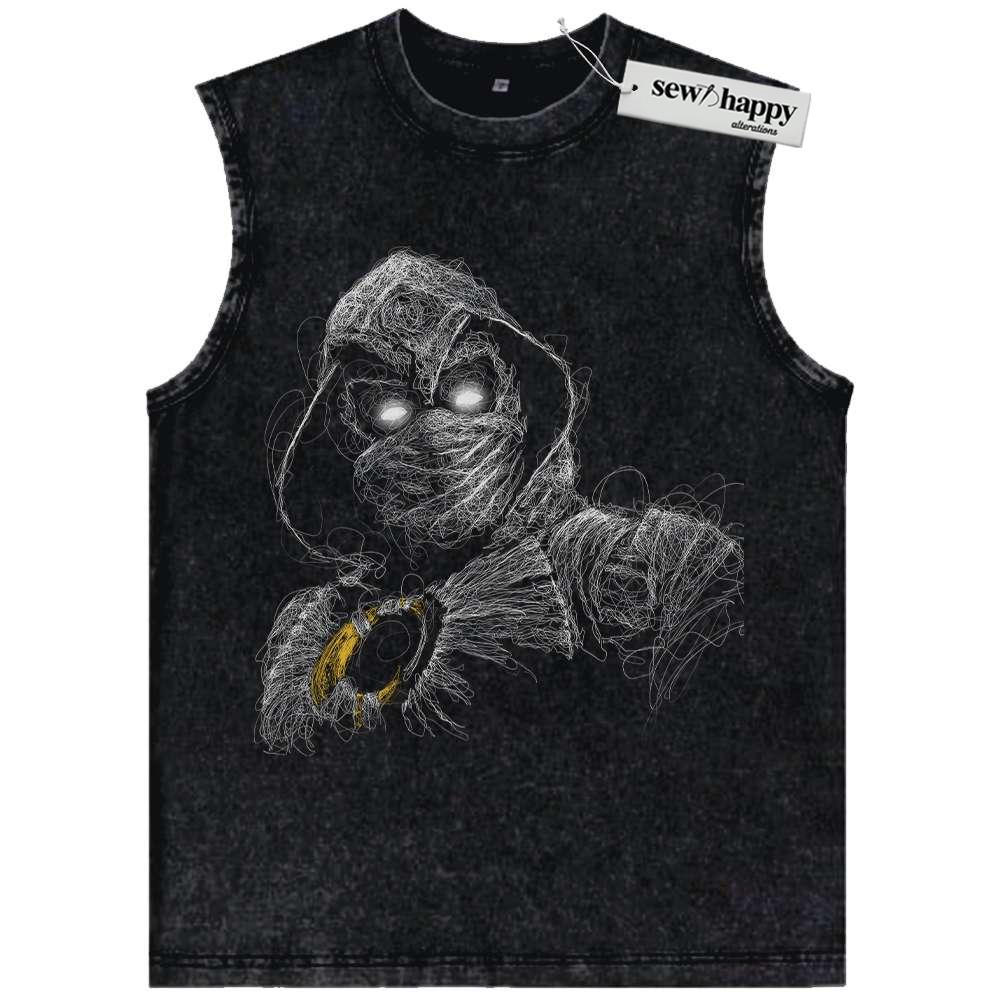Wash Tank Top Moon Knight Tank Top, Marvel Comics Tank Top, Vintage Tank Top