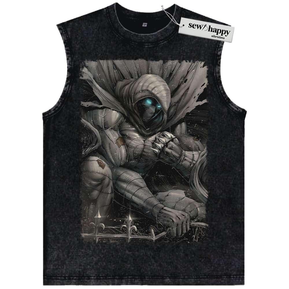 Wash Tank Top Moon Knight Tank Top, Marvel Comics Tank Top, Vintage Tank Top