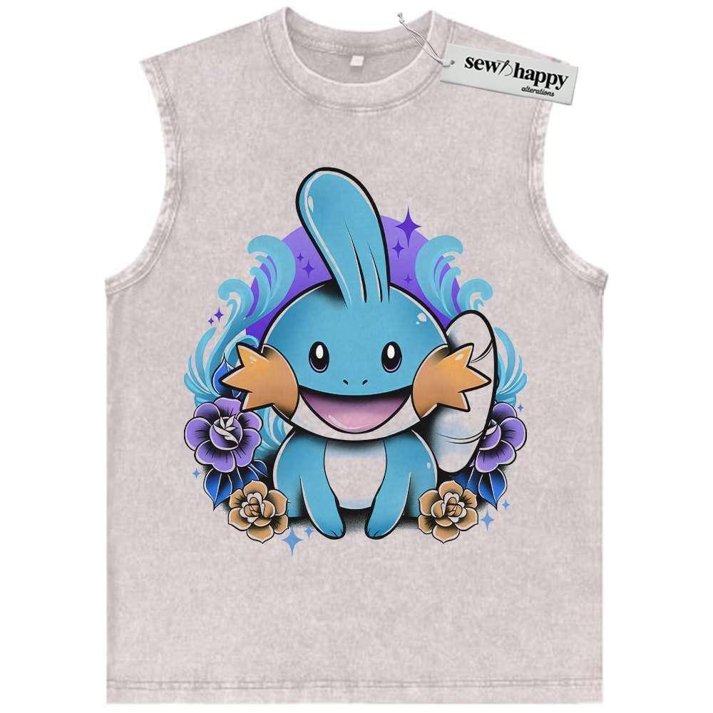 Wash Tank Top Mudkip Tank Top, Pokemon Tank Top, Anime Tank Top, Vintage Tank Top