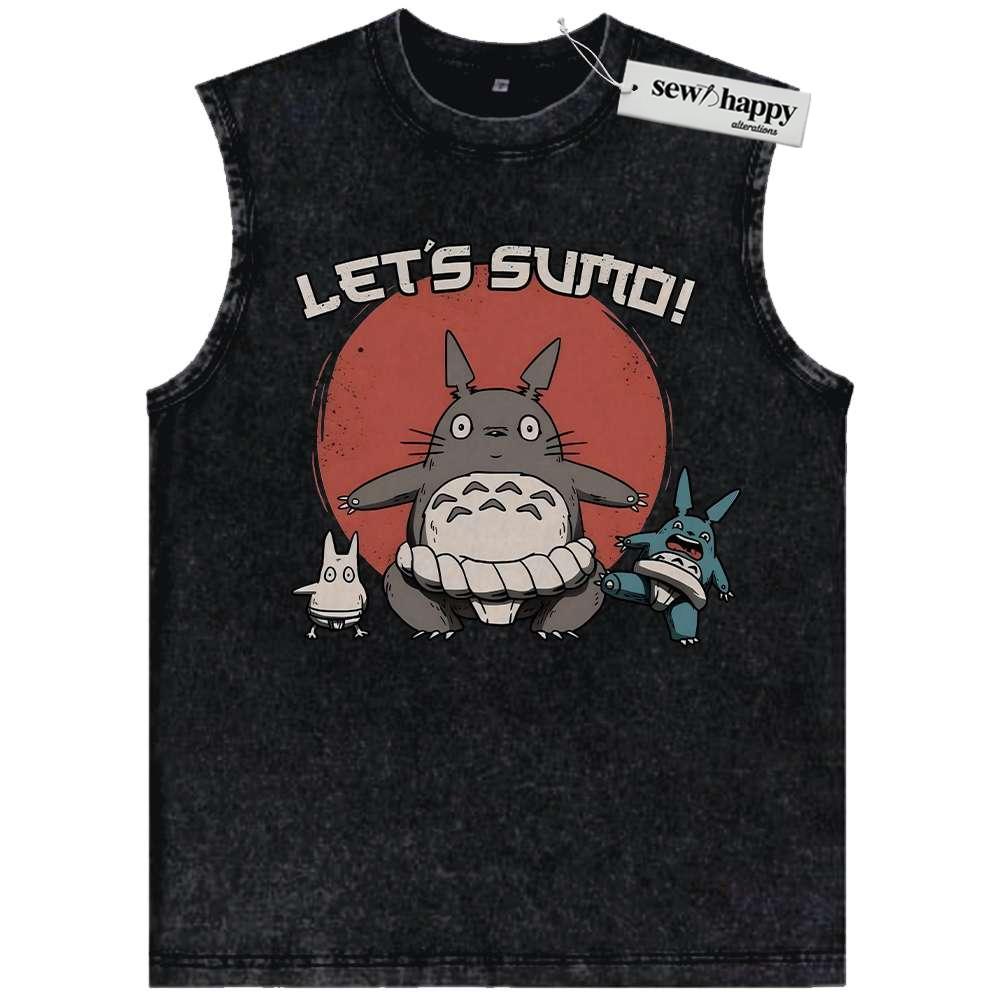 Wash Tank Top My Neighbor Totoro Tank Top, Studio Ghibli Tank Top, Anime Tank Top, Vintage Tank Top