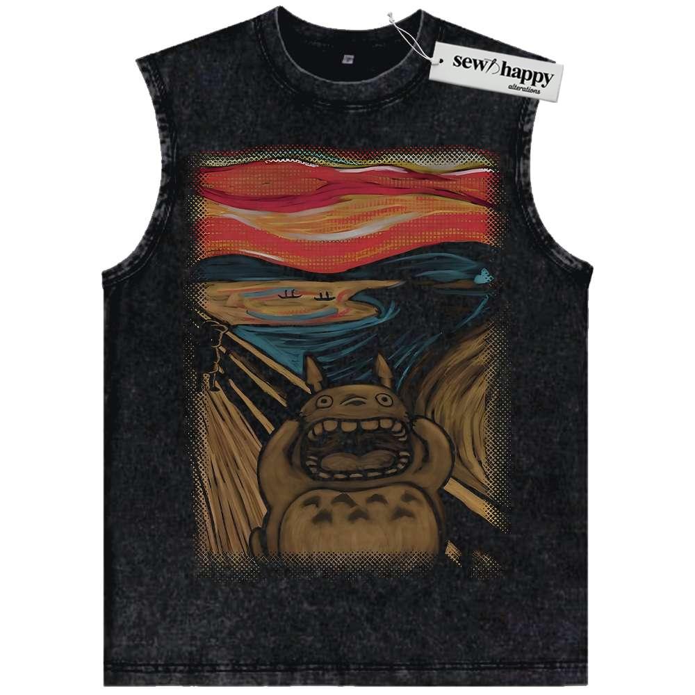 Wash Tank Top My Neighbor Totoro Tank Top, Studio Ghibli Tank Top, Anime Tank Top, Vintage Tank Top
