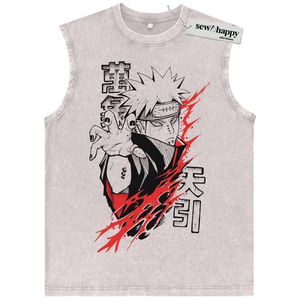 Wash Tank Top Nagato Uzumaki Tank Top, Naruto Tank Top, Anime Tank Top, Vintage Tank Top
