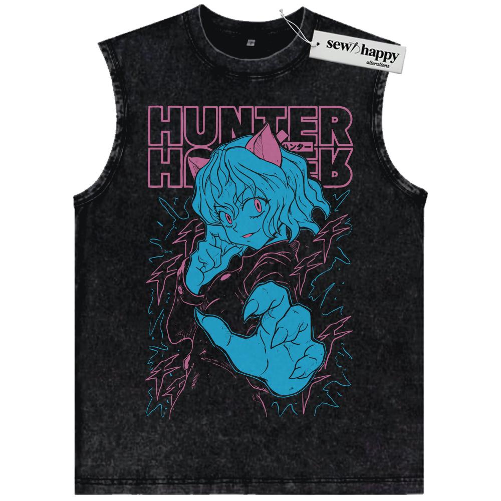Wash Tank Top Neferpitou Tank Top, Pitou Tank Top, Hunter x Hunter Tank Top, HxH Tank Top, Anime Tank Top, Vintage Tank Top