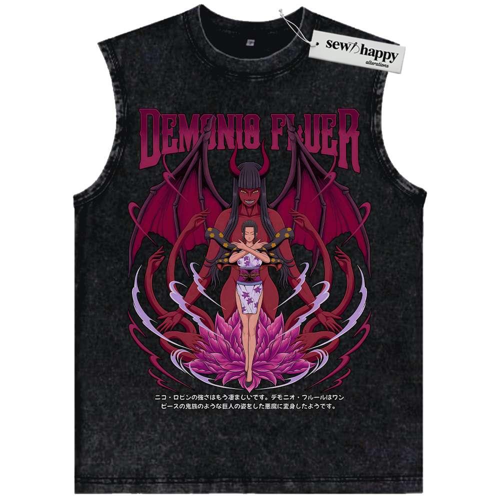 Wash Tank Top Nico Robin Tank Top, One Piece Tank Top, Anime Tank Top, Vintage Tank Top