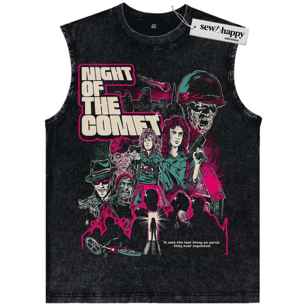 Wash Tank Top Night of the Comet Tank Top, Halloween Tank Top, Horror Movie Tank Top, Vintage Tank Top