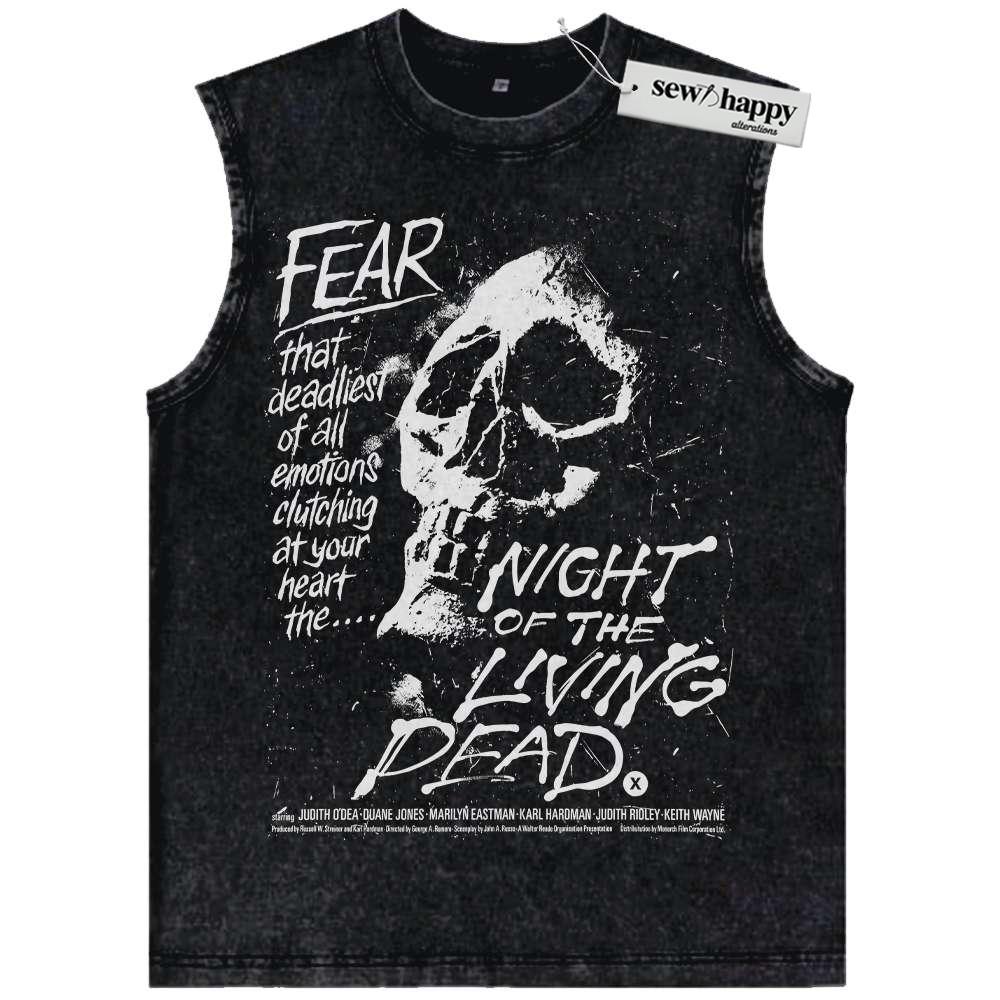 Wash Tank Top Night of the Living Dead Tank Top, Halloween Tank Top, Horror Tank Top, Vintage Tank Top
