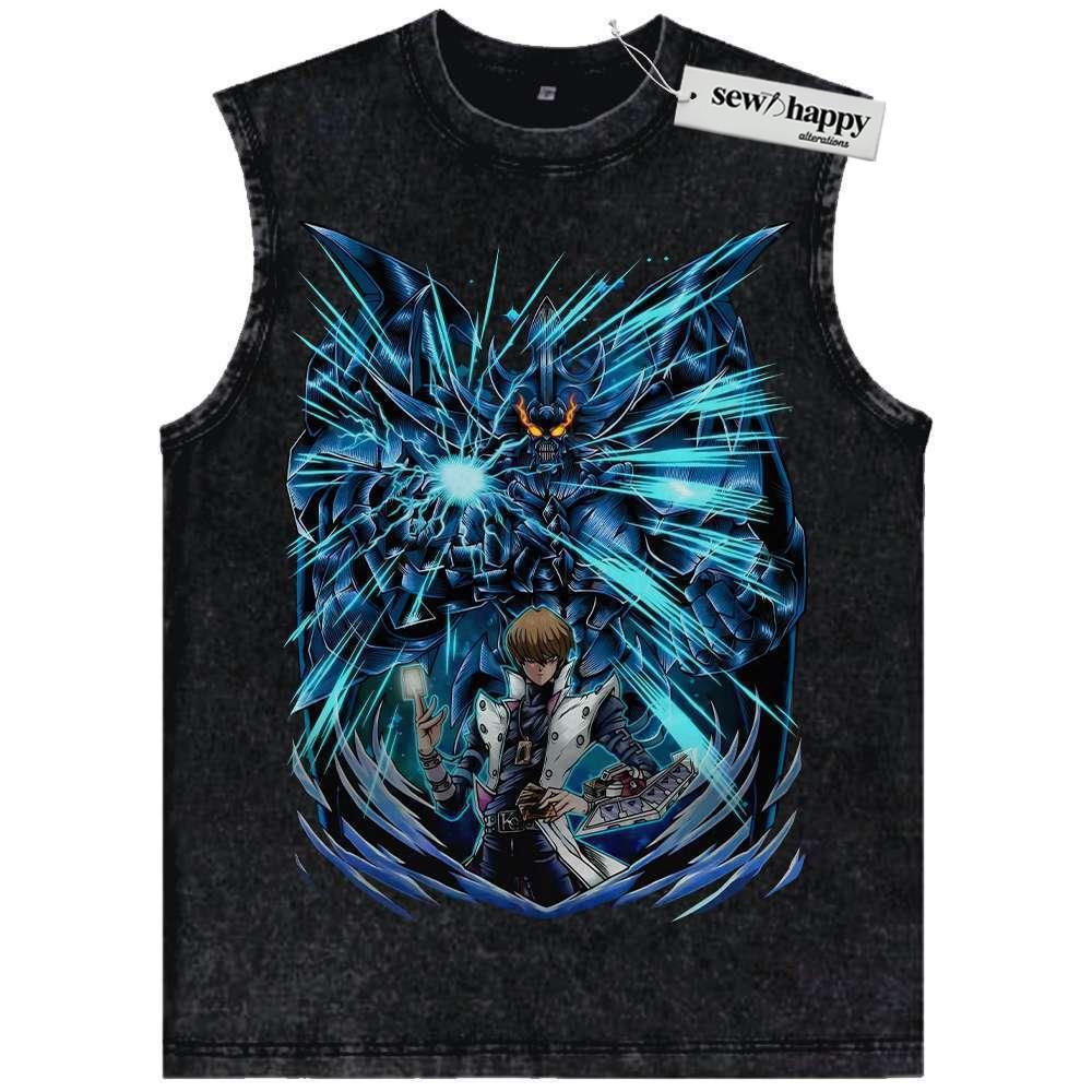 Wash Tank Top Obelisk the Tormentor Tank Top, Seto Kaiba Tank Top, Anime Tank Top, Vintage Tank Top