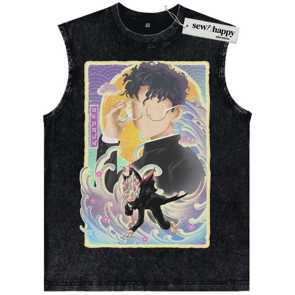 Wash Tank Top Okarun Tank Top, Dandadan Tank Top, Anime Tank Top, Vintage Tank Top