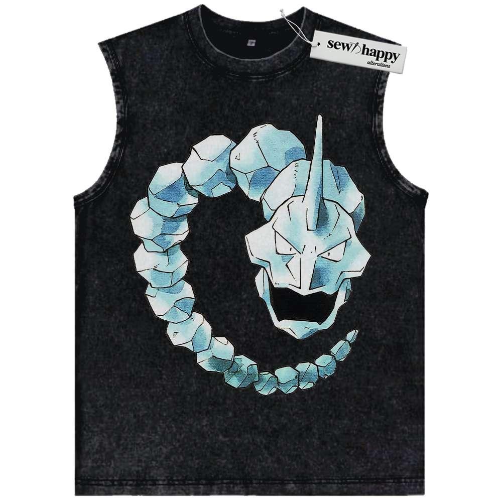 Wash Tank Top Onix Tank Top, Pokemon Tank Top, Anime Tank Top, Vintage Tank Top