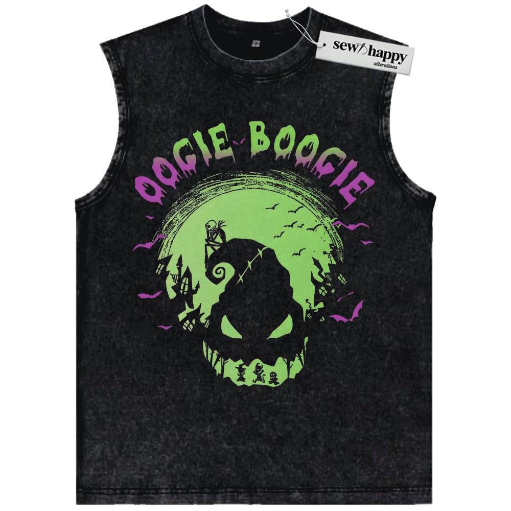 Wash Tank Top Oogie Boogie Tank Top, The Nightmare Before Christmas Tank Top, Animated Tank Top, Vintage Tank Top