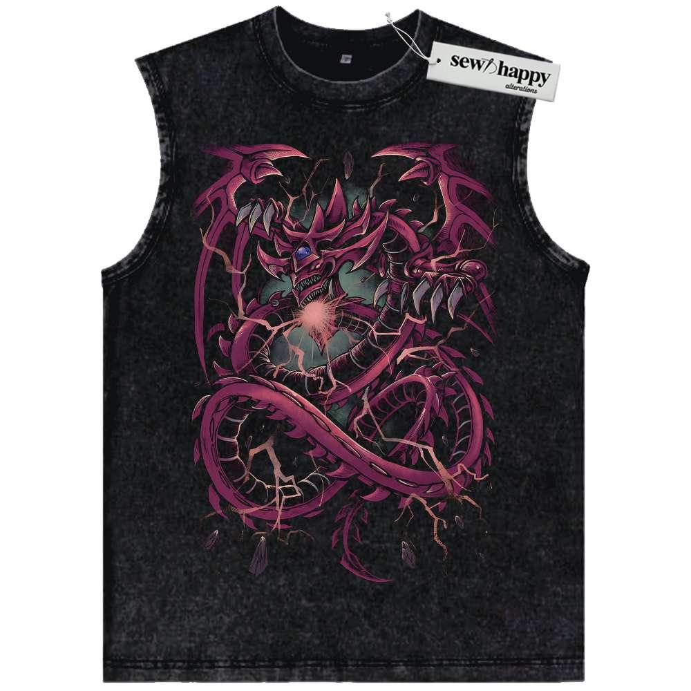 Wash Tank Top Osiris Tank Top, Slifer the Sky Dragon Tank Top, Anime Tank Top, Vintage Tank Top