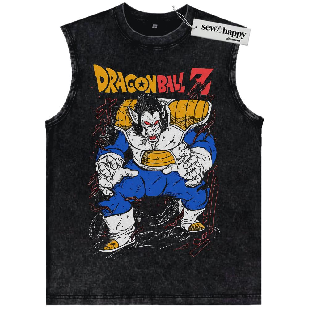 Wash Tank Top Ozaru Tank Top, Great Ape Tank Top, Dragon Ball Tank Top, Anime Tank Top, Vintage Tank Top
