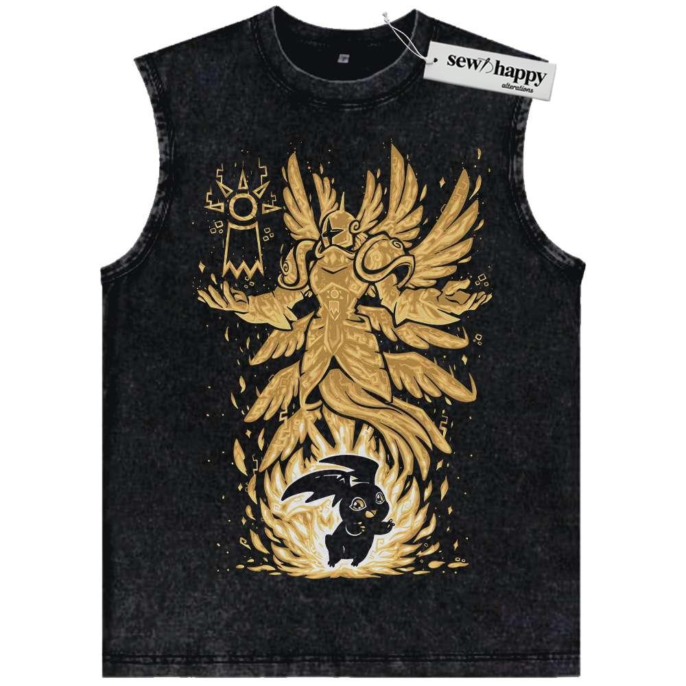 Wash Tank Top Patamon Tank Top, Digimon Adventure Tank Top, Anime Tank Top, Vintage Tank Top