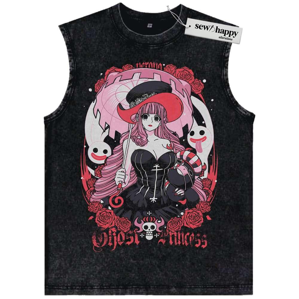 Wash Tank Top Perona Tank Top, One Piece Tank Top, Anime Tank Top, Vintage Tank Top