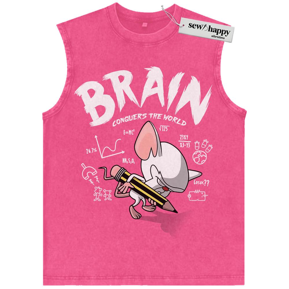 Wash Tank Top Pinky and the Brain Tank Top, Animated Tank Top, Vintage Tank Top