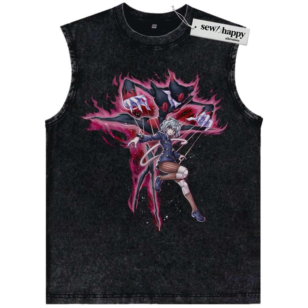 Wash Tank Top Pitou Tank Top, Hunter x Hunter Tank Top, HxH Tank Top, Anime Tank Top, Vintage Tank Top