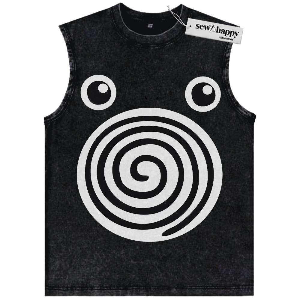 Wash Tank Top Poliwhirl Tank Top, Pokemon Tank Top, Anime Tank Top, Vintage Tank Top