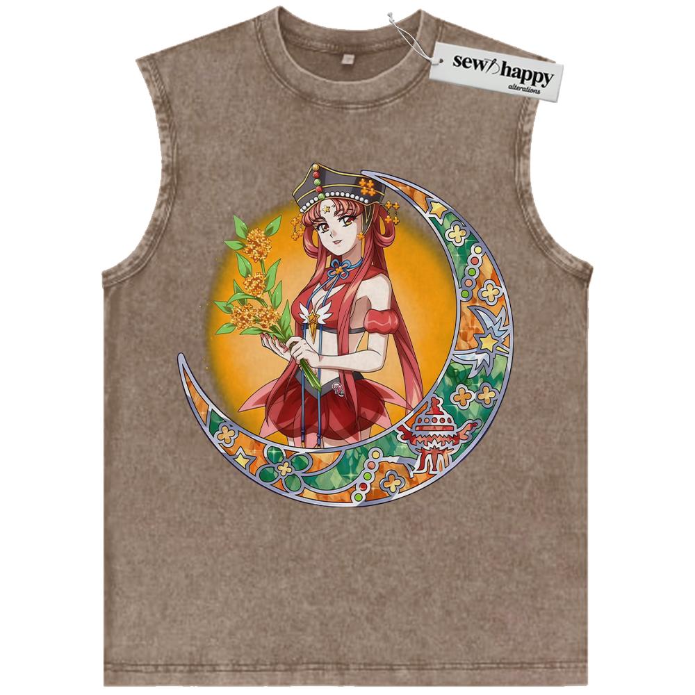 Wash Tank Top Princess Kakyuu Tank Top, Sailor Kakyuu Tank Top, Sailor Moon Tank Top, Anime Tank Top, Vintage Tank Top