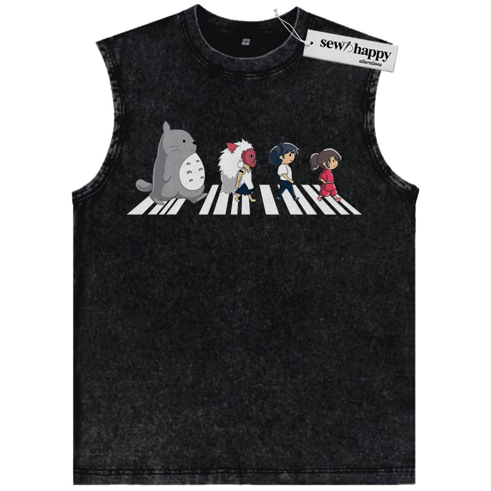 Wash Tank Top Princess Mononoke Tank Top, Spirited Away Tank Top, My Neighbor Totoro Tank Top, Studio Ghibli Tank Top, Anime Tank Top, Vintage Tank Top