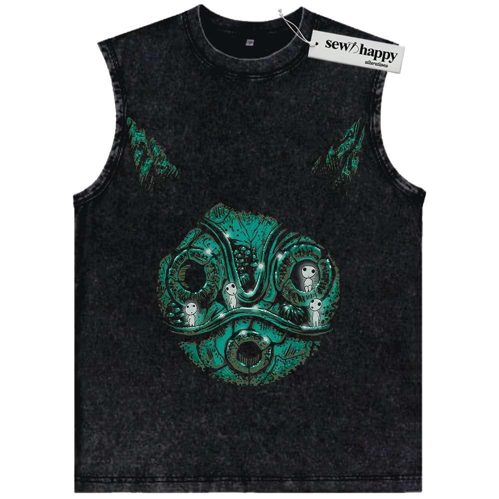 Wash Tank Top Princess Mononoke Tank Top, Studio Ghibli Tank Top, Anime Tank Top, Vintage Tank Top