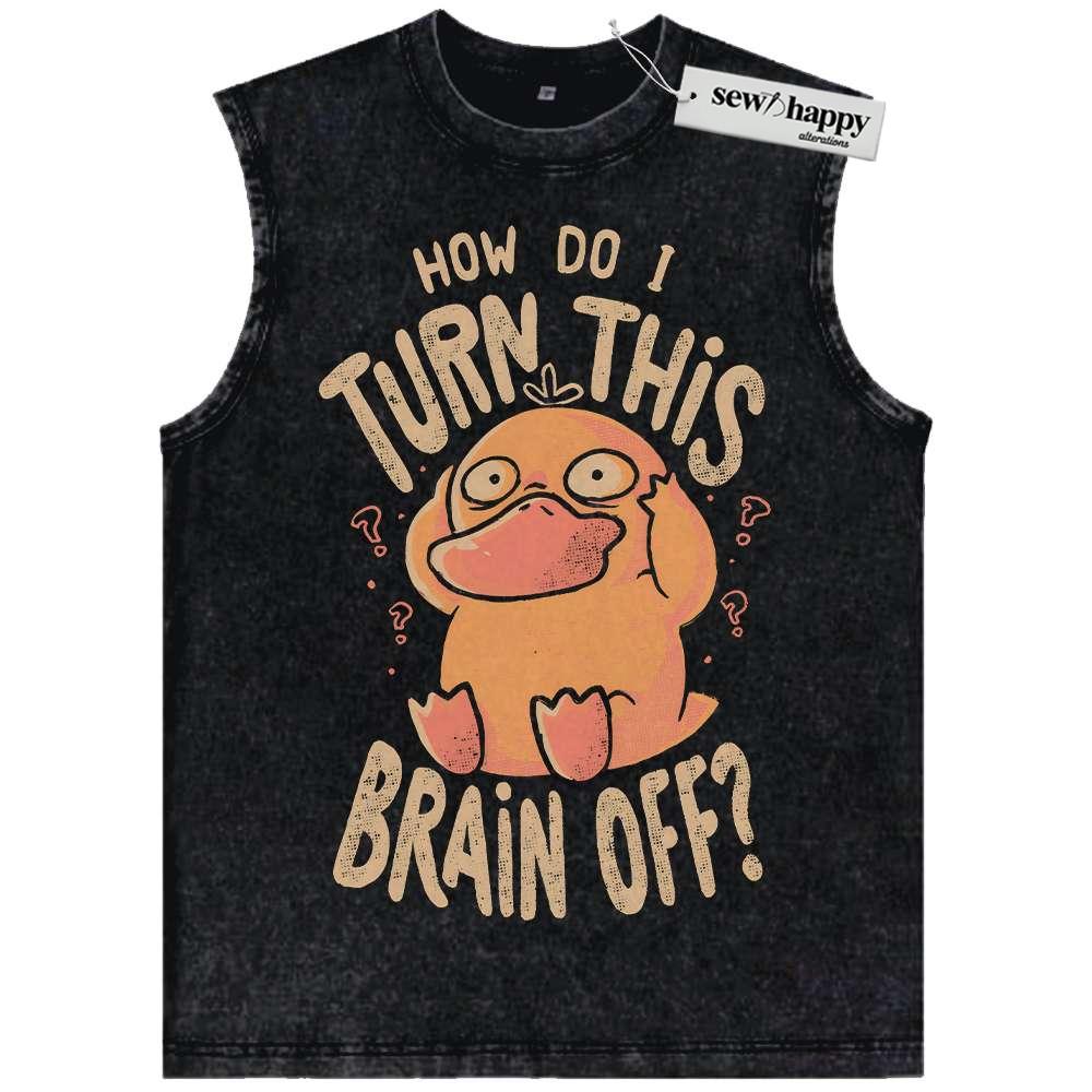 Wash Tank Top Psyduck Tank Top, Pokemon Tank Top, PKM Tank Top, Anime Tank Top, Vintage Tank Top