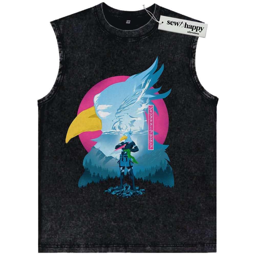 Wash Tank Top Rakuro Hizutome Tank Top, Shangri-La Frontier Tank Top, Anime Tank Top, Vintage Tank Top